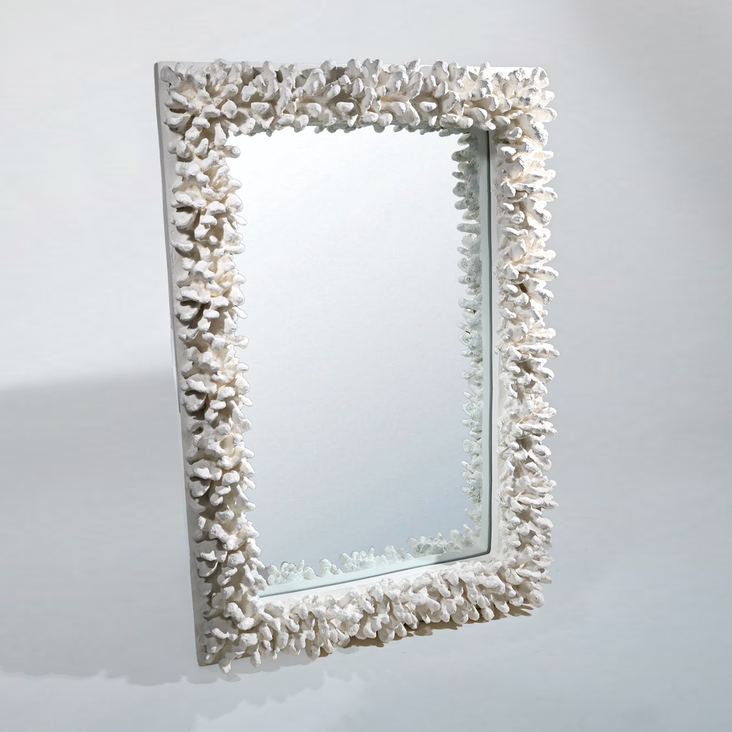 Marbella White Coral Mirror
