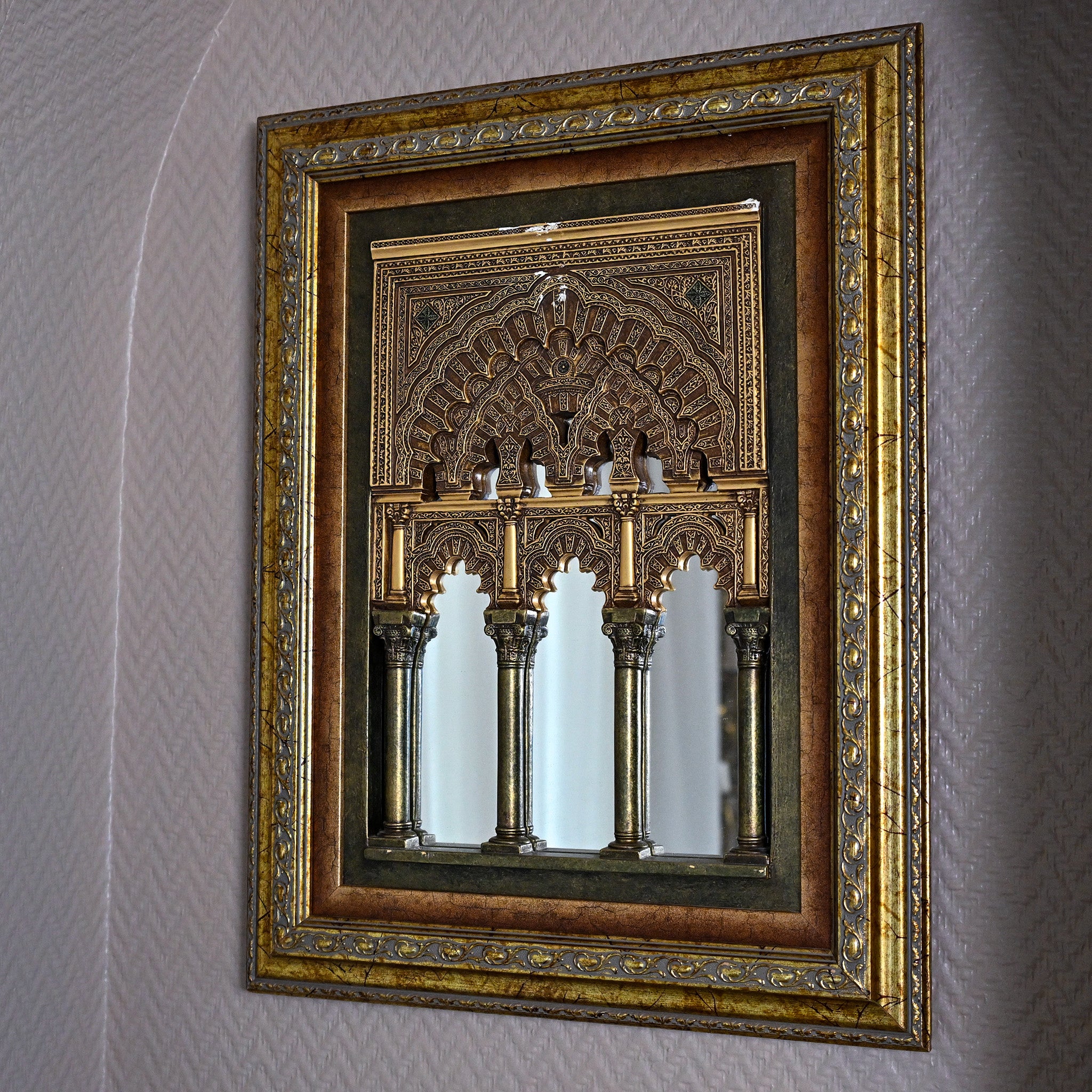 Andalusian Revival – Handcrafted Mudejar Archway Mirror