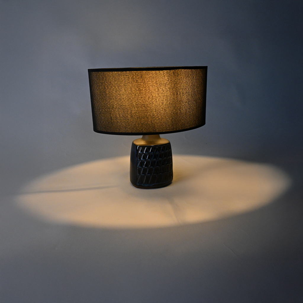 1960s Søholm “Blue Series” Stoneware Table Lamp by Einar Johansen