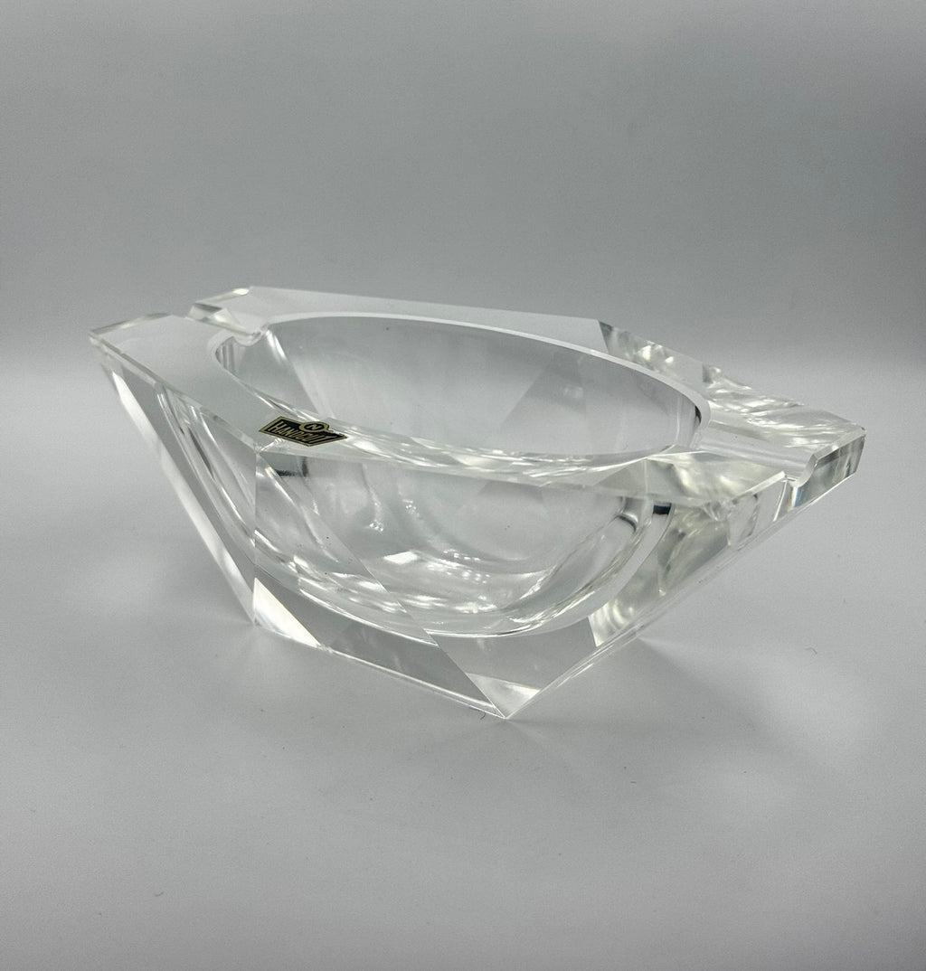 PrismEdge Handcut Crystal Ashtray