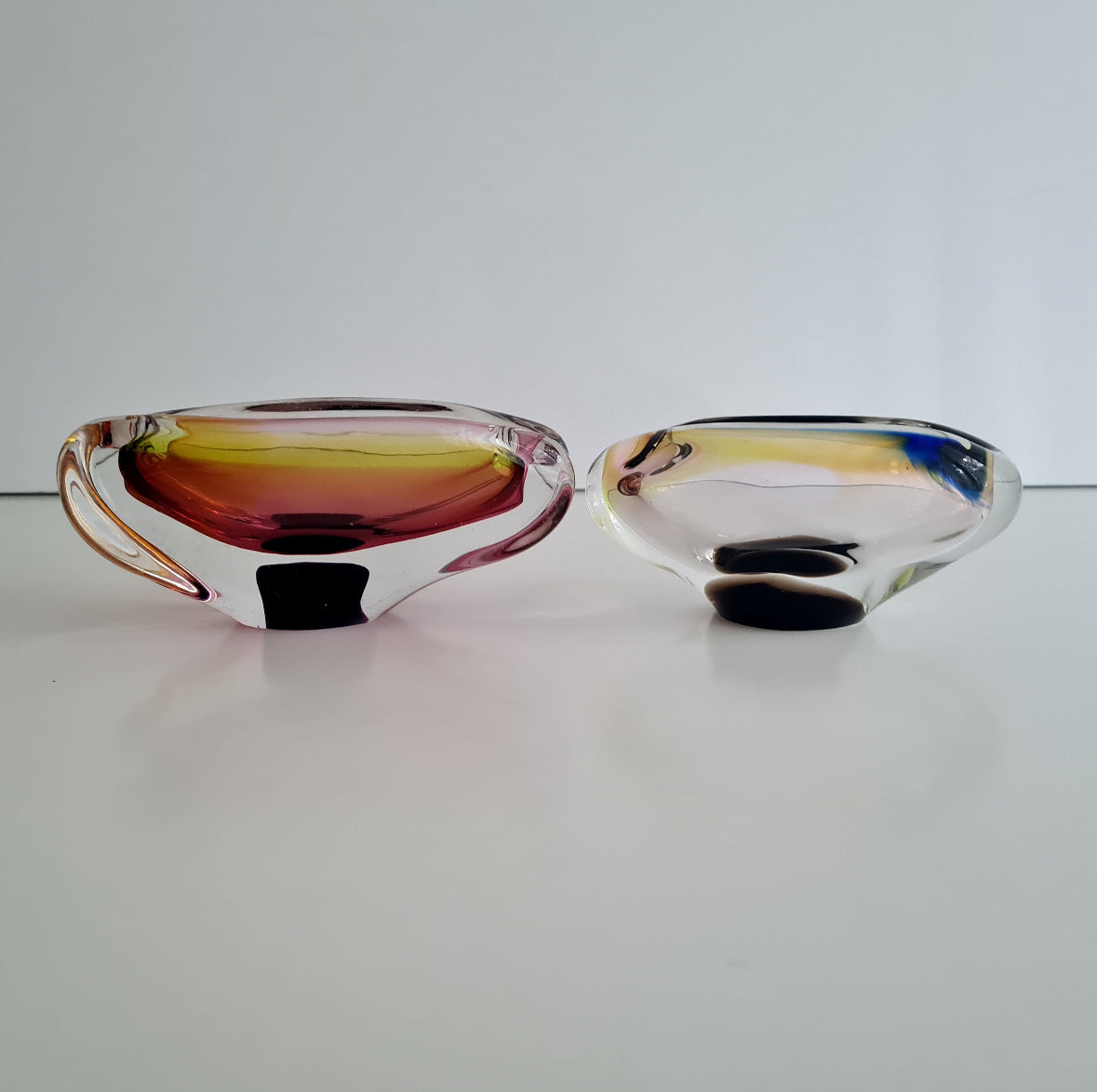 Mid-Century Modern House of Gregory Ceramic Ashtray – Rich Amber Swirl
