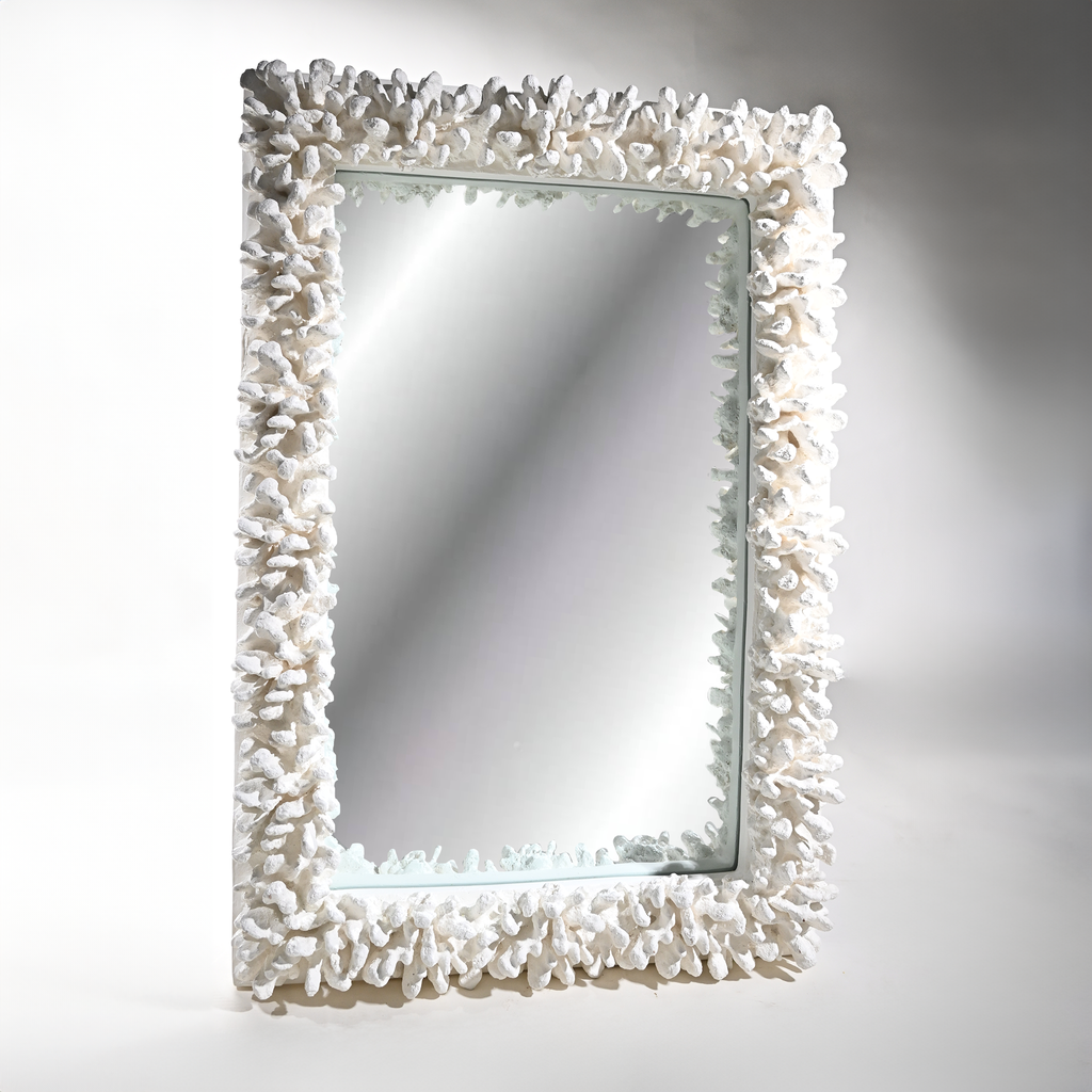 Marbella White Coral Mirror