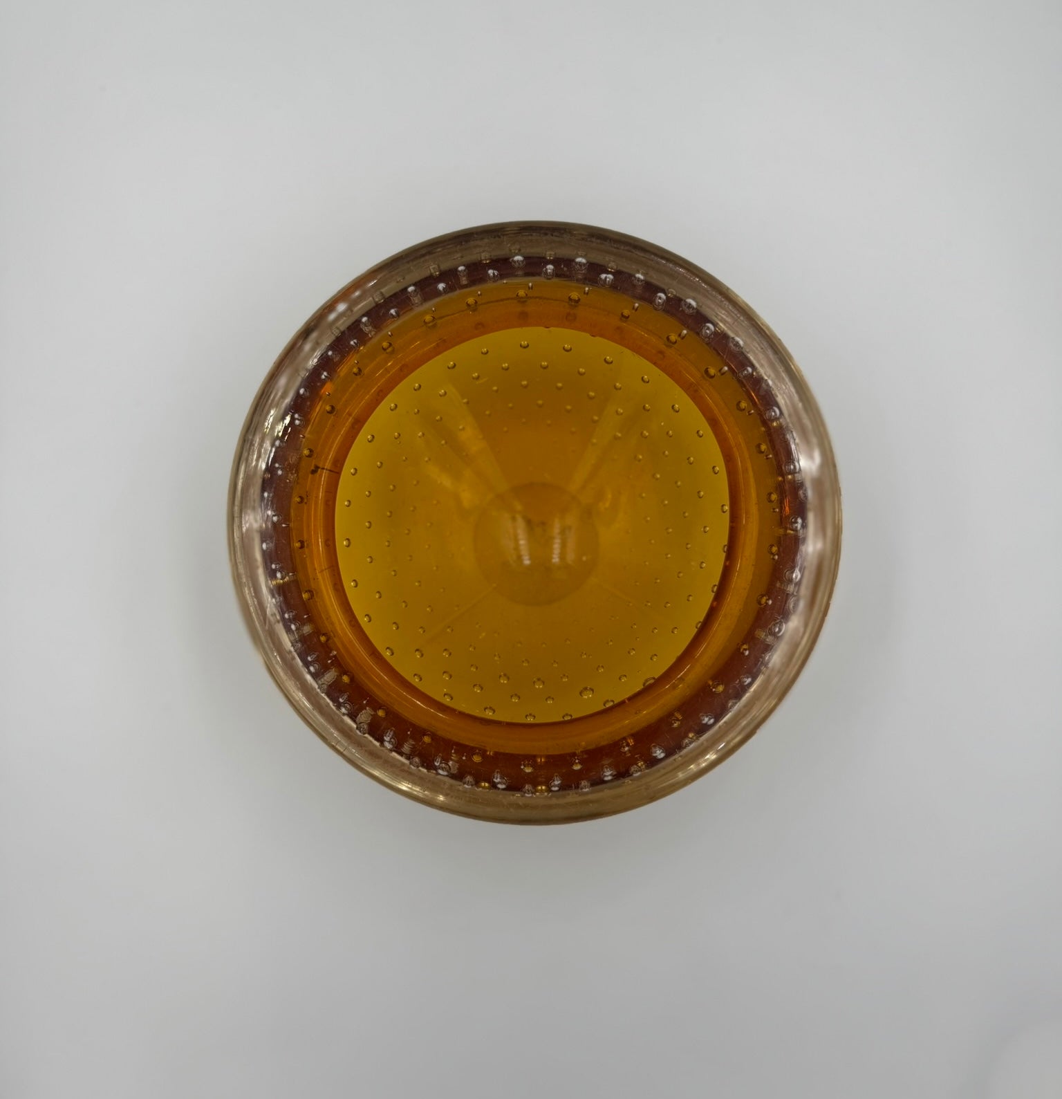 1960s Murano Controlled Bubble Glass Bowl