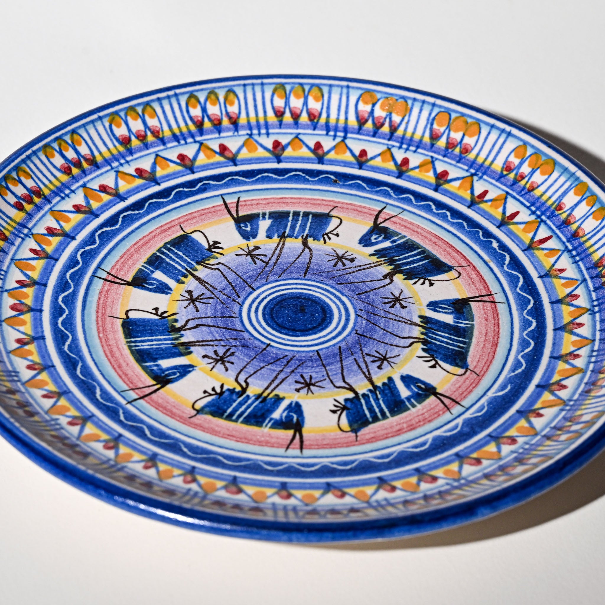 Ceramica D’Amore Vietri – Mid-Century Italian Hand-Painted Decorative Plate