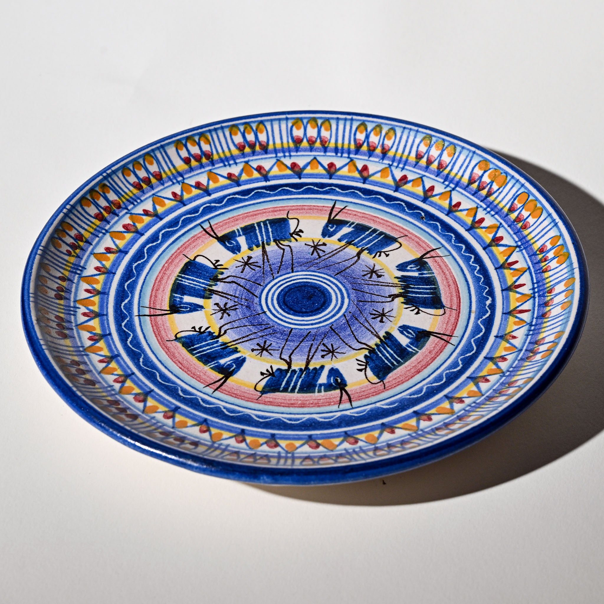 Ceramica D’Amore Vietri – Mid-Century Italian Hand-Painted Decorative Plate