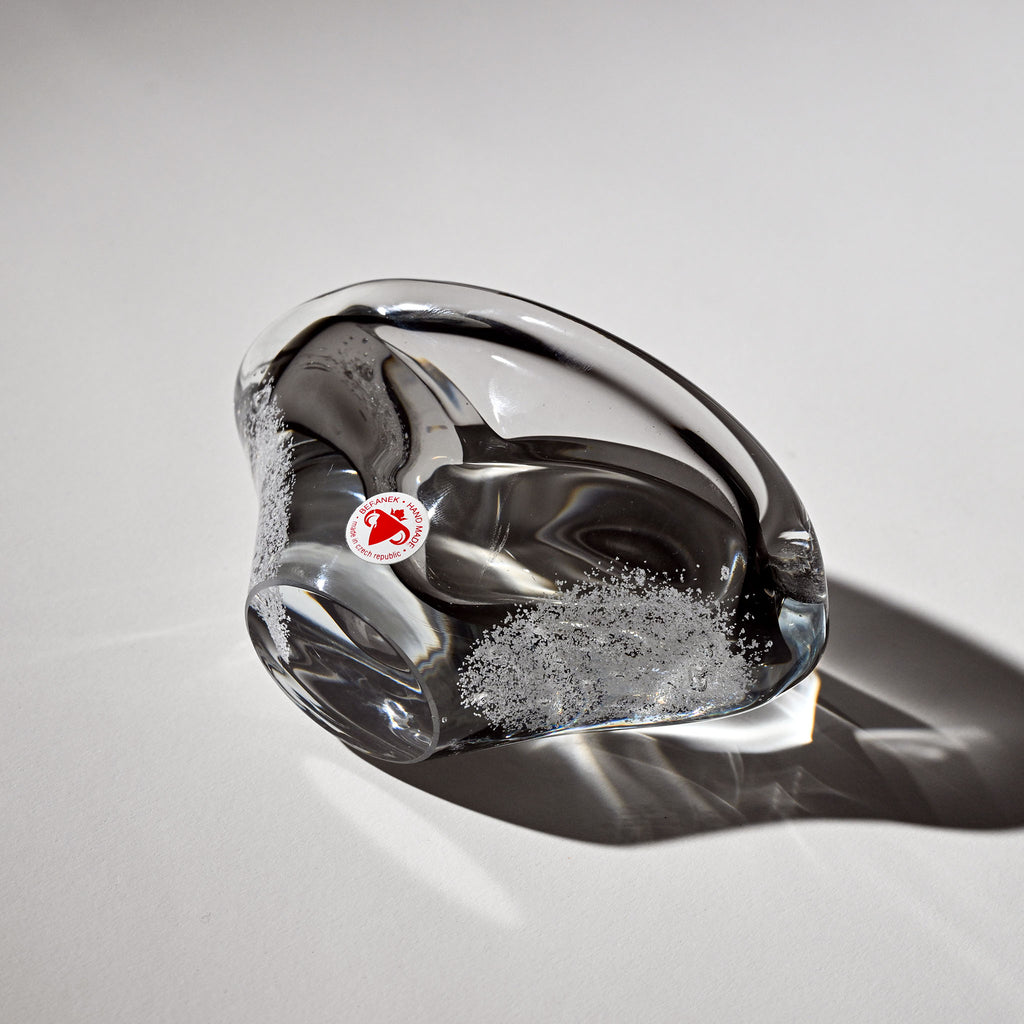 Czech Glass Ashtray by Jaroslav Beránek