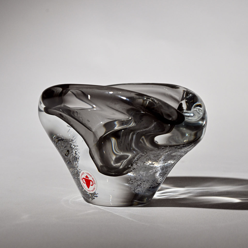 Czech Glass Ashtray by Jaroslav Beránek