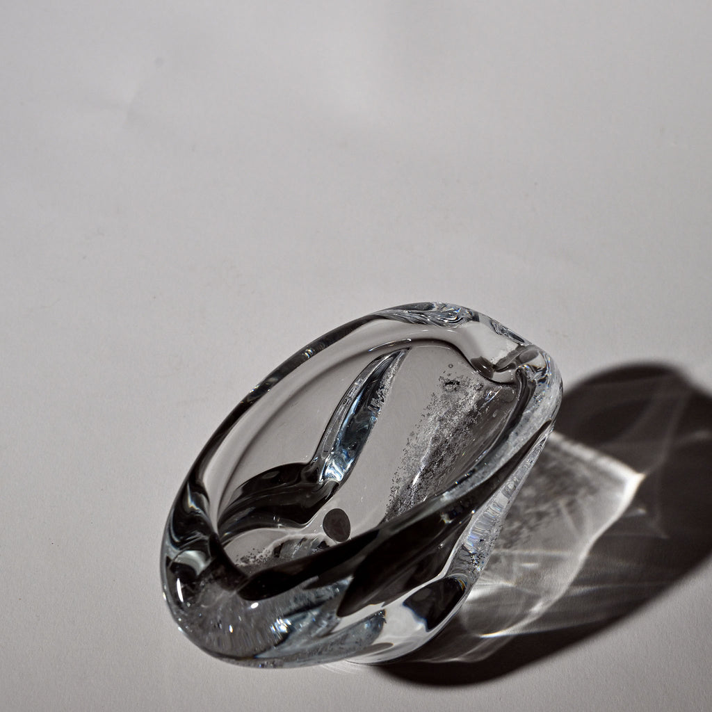 Czech Glass Ashtray by Jaroslav Beránek