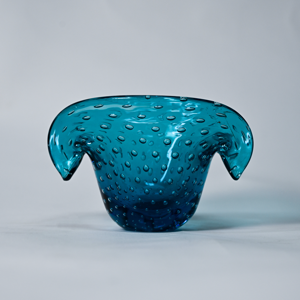 Murano Glass Sommerso Ashtray by Archimede Seguso