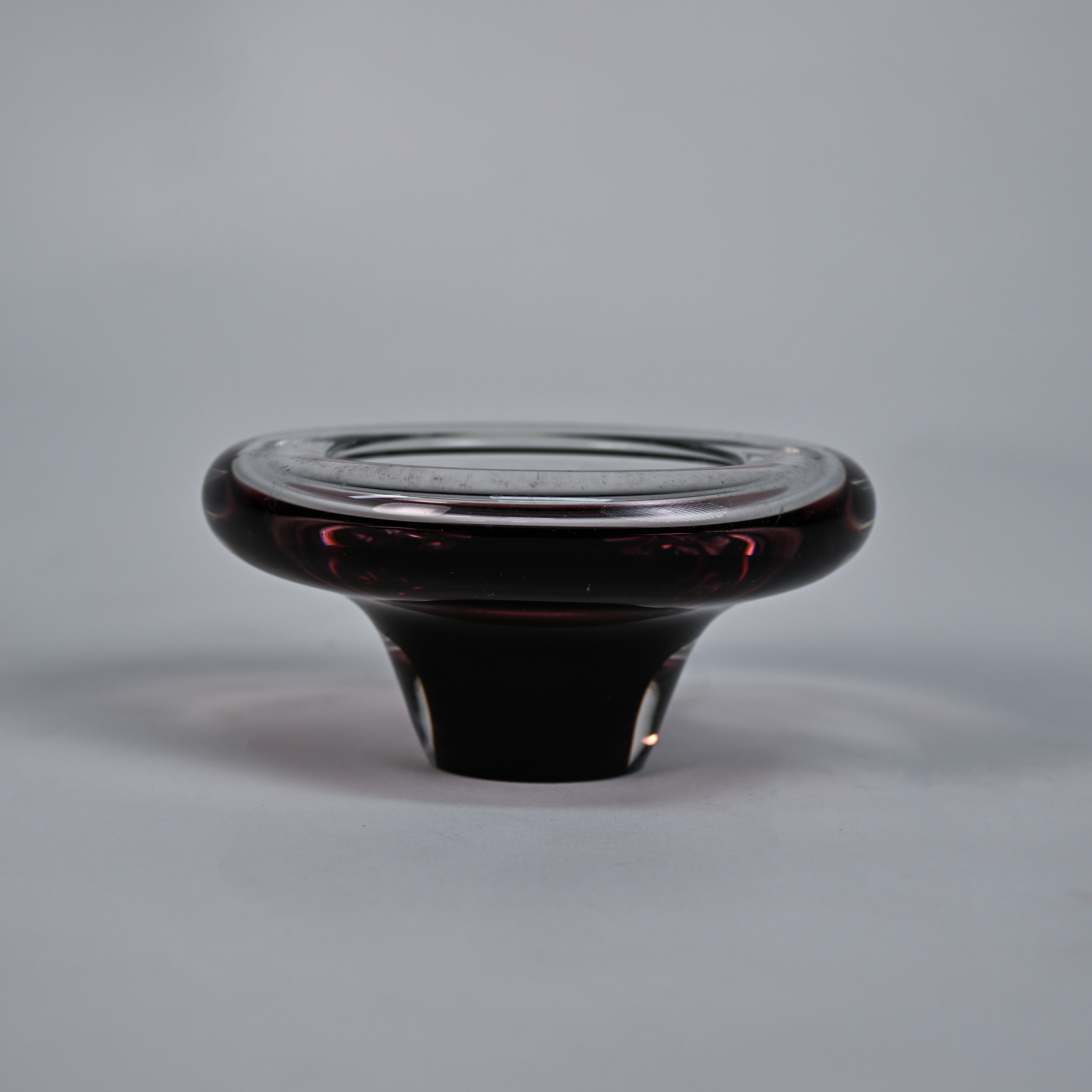 Vintage Amethyst Art Glass Candle Holder