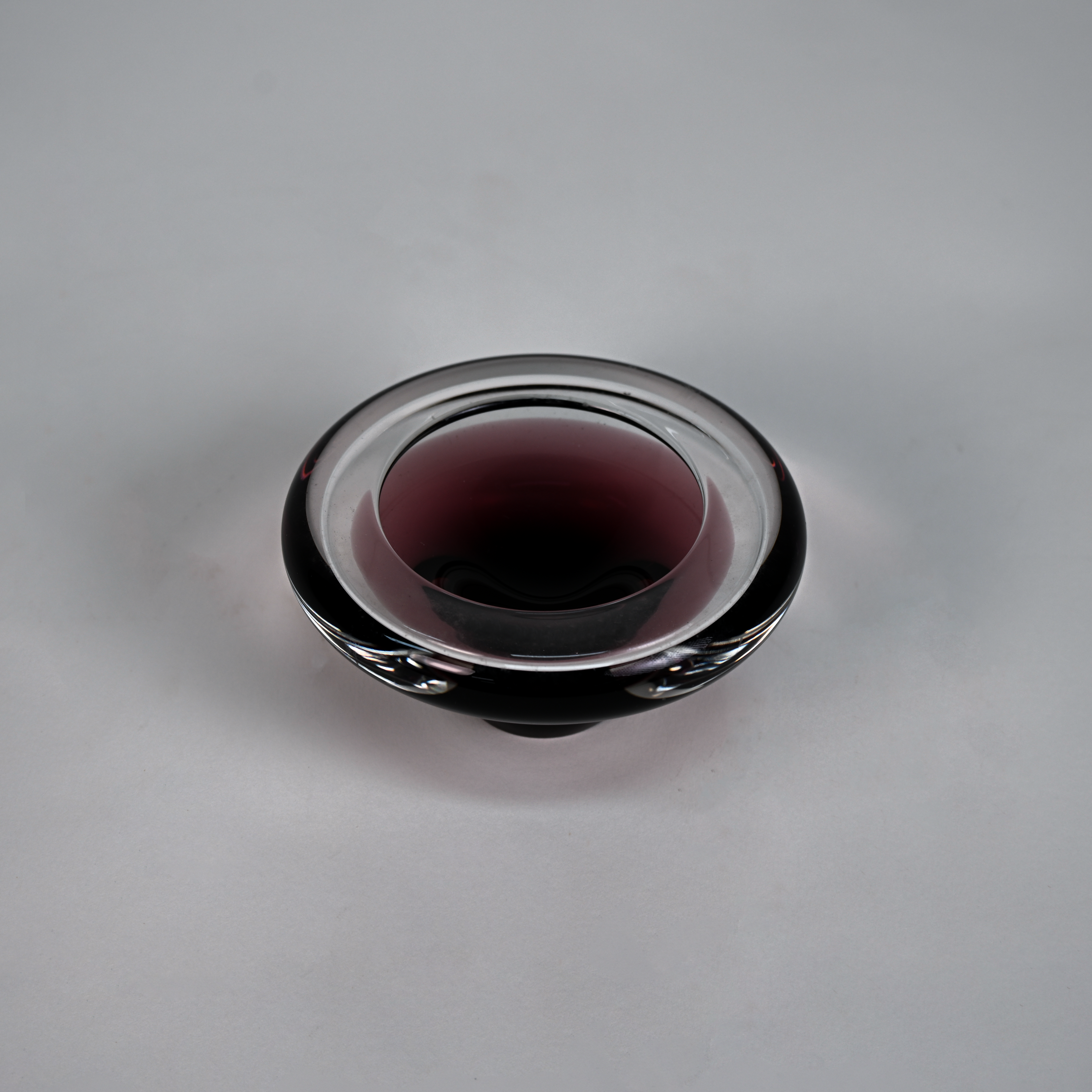 Vintage Amethyst Art Glass Candle Holder