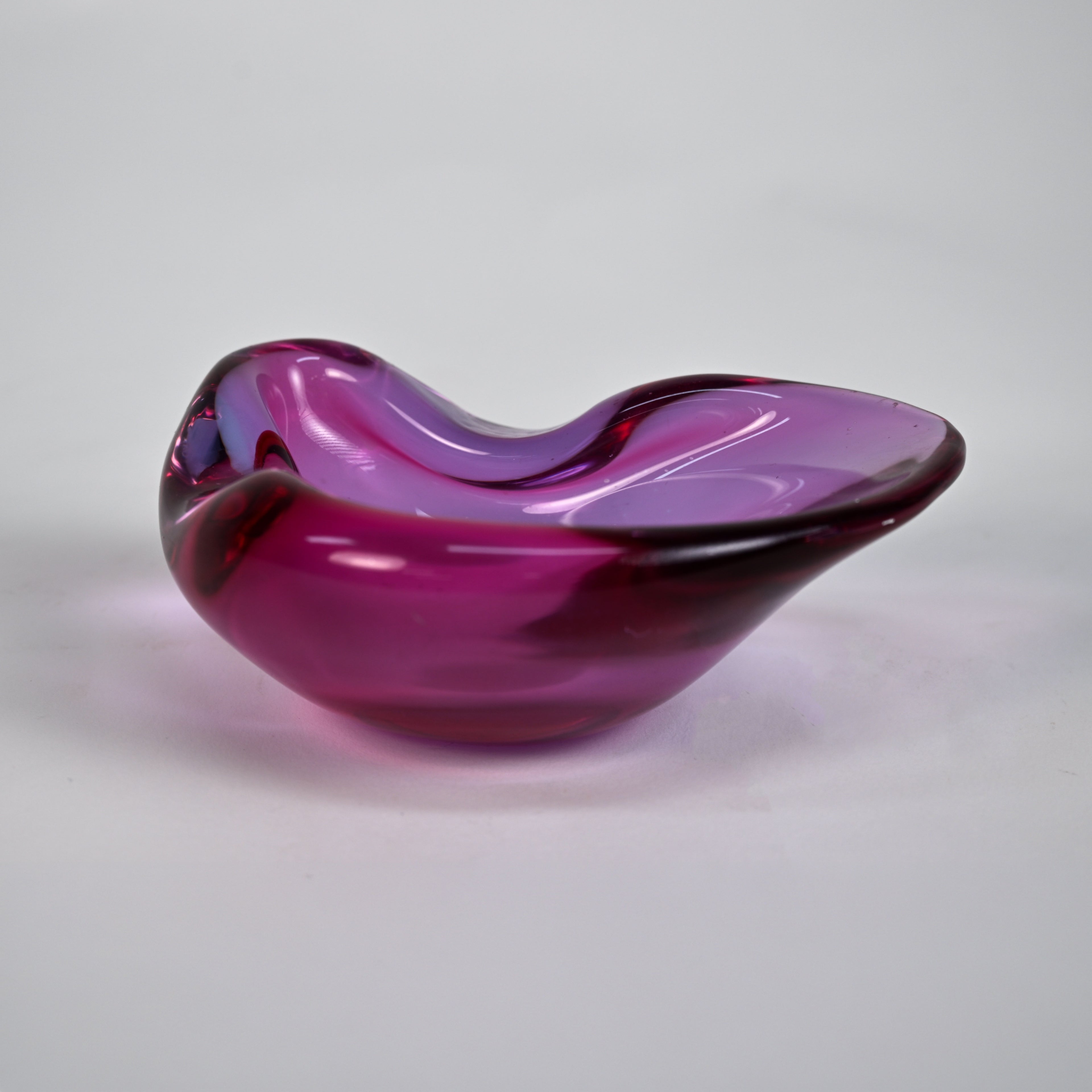 Vintage Murano Pink Art Glass Vide-Poche