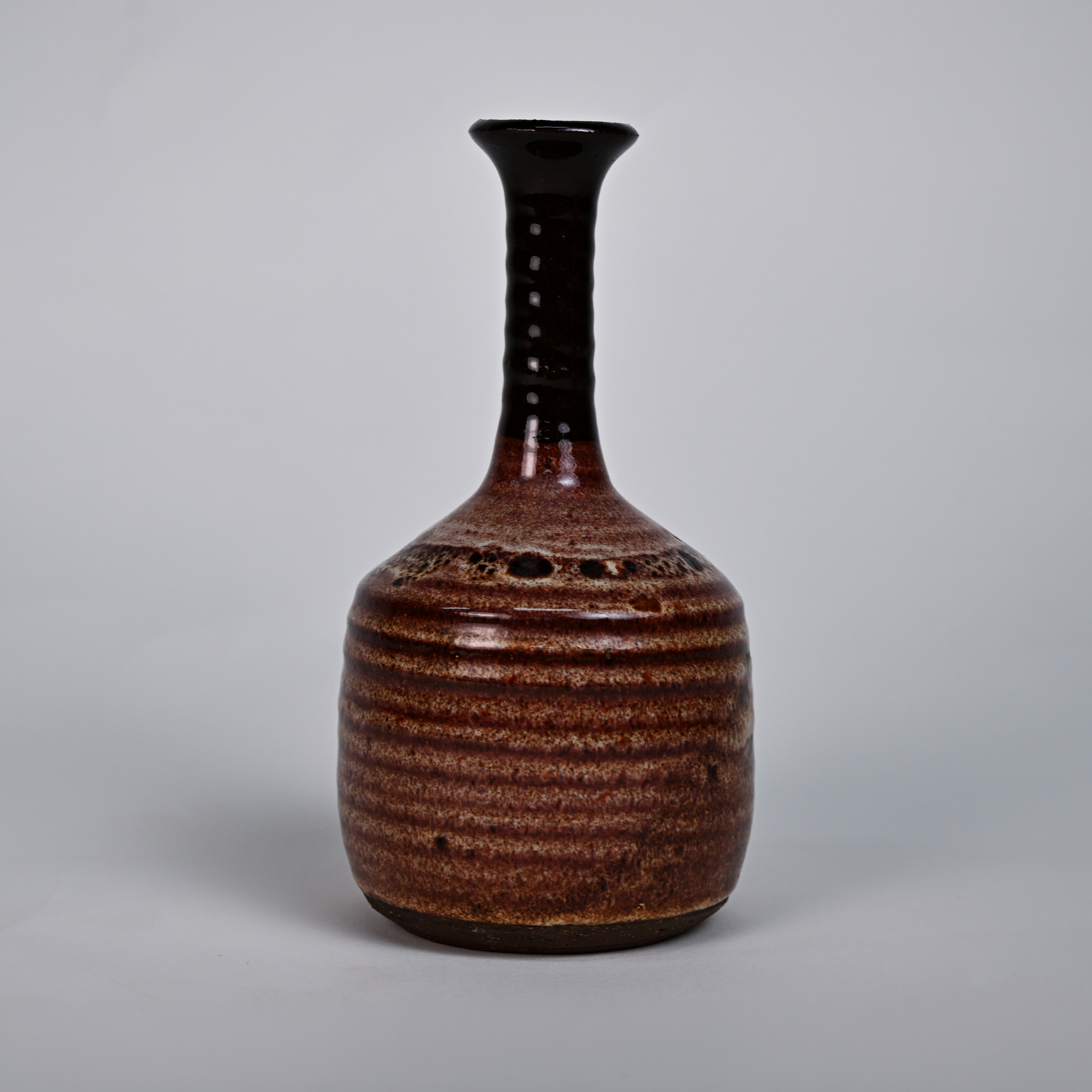 Vintage Scandinavian Studio Pottery Vase – Chamotte Stoneware