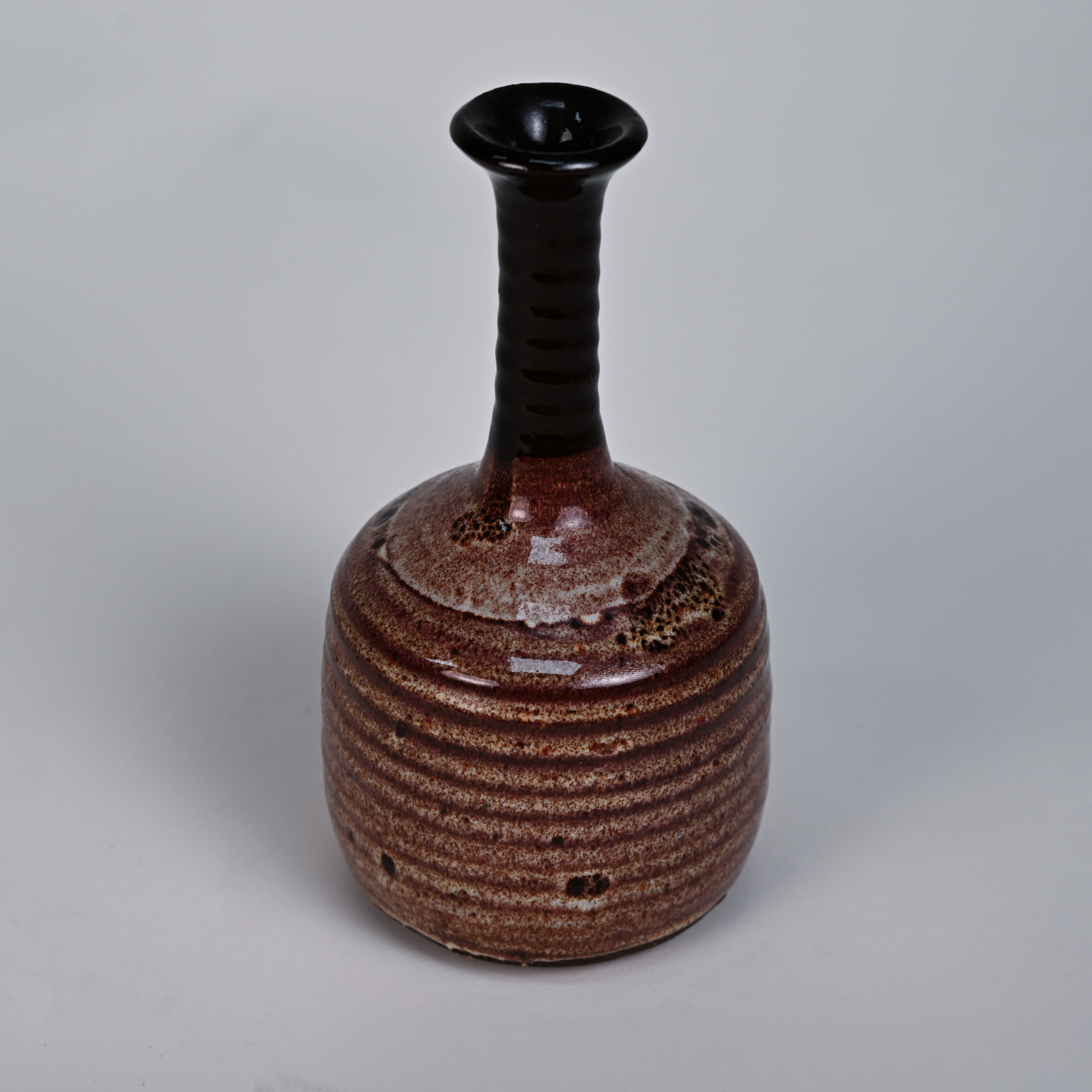 Vintage Scandinavian Studio Pottery Vase – Chamotte Stoneware