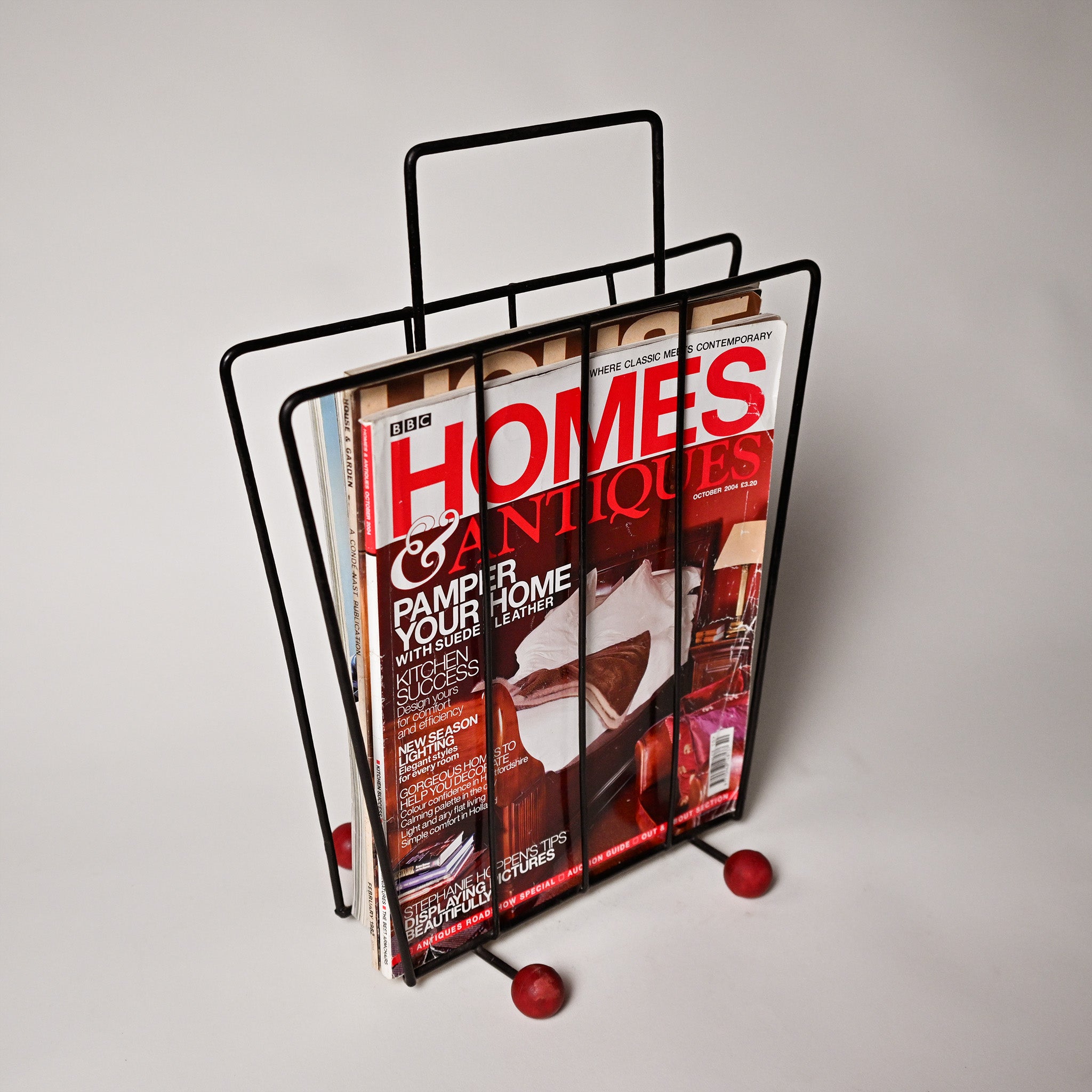 Vintage MCM Wire Magazine Rack – Atomic Sputnik Style