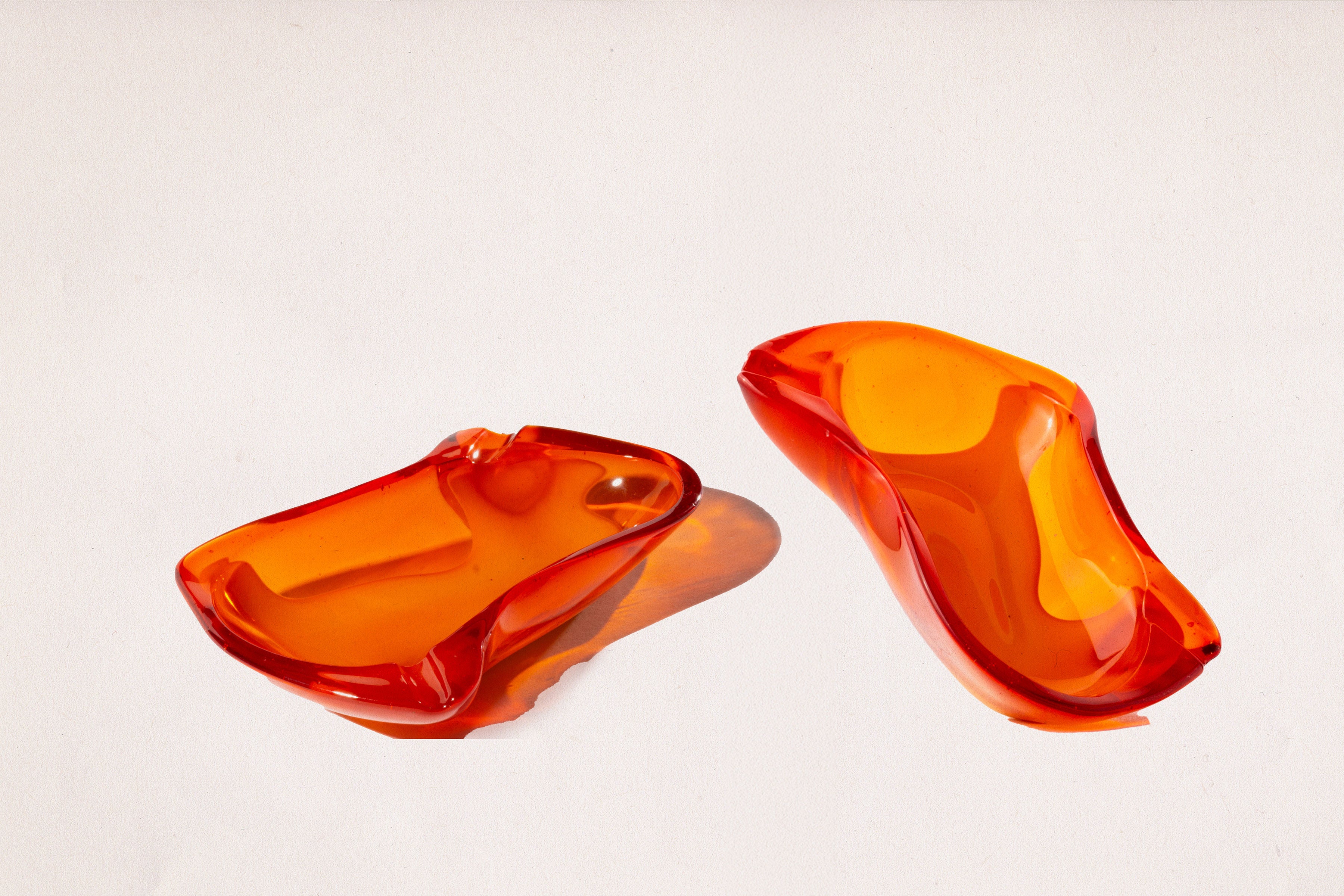 Molten Sunset 1960s Mid-Century Murano Glass Ashtray