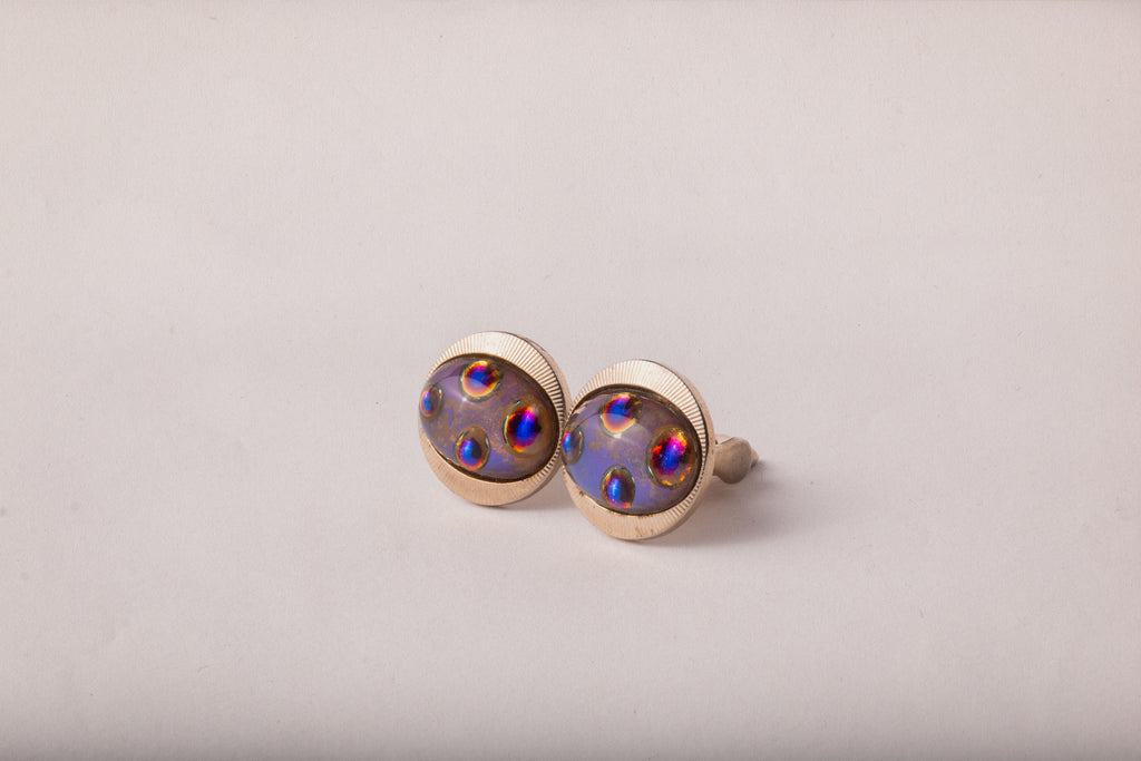 1960s Atomic Age Iridescent Cufflinks