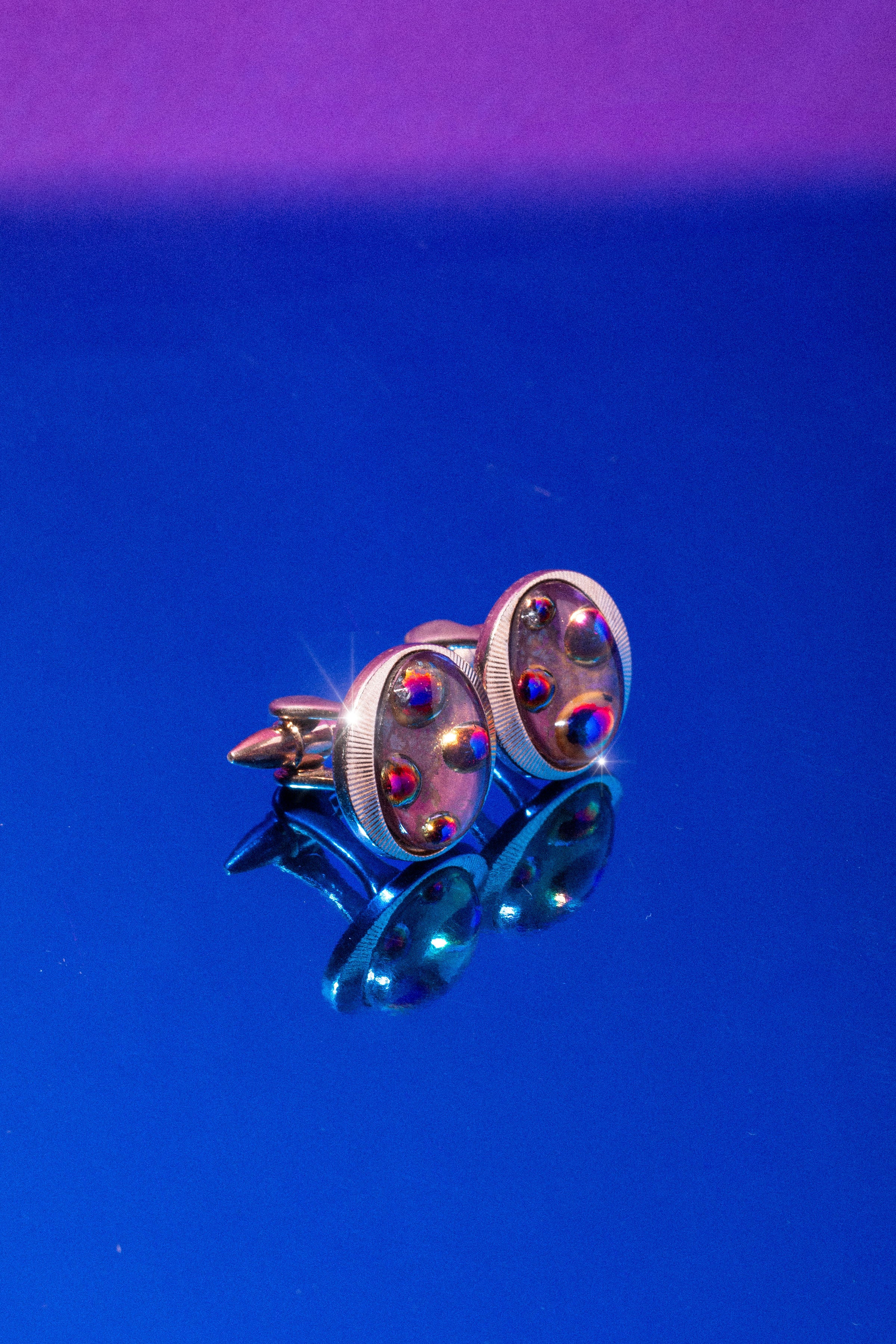 1960s Atomic Age Iridescent Cufflinks