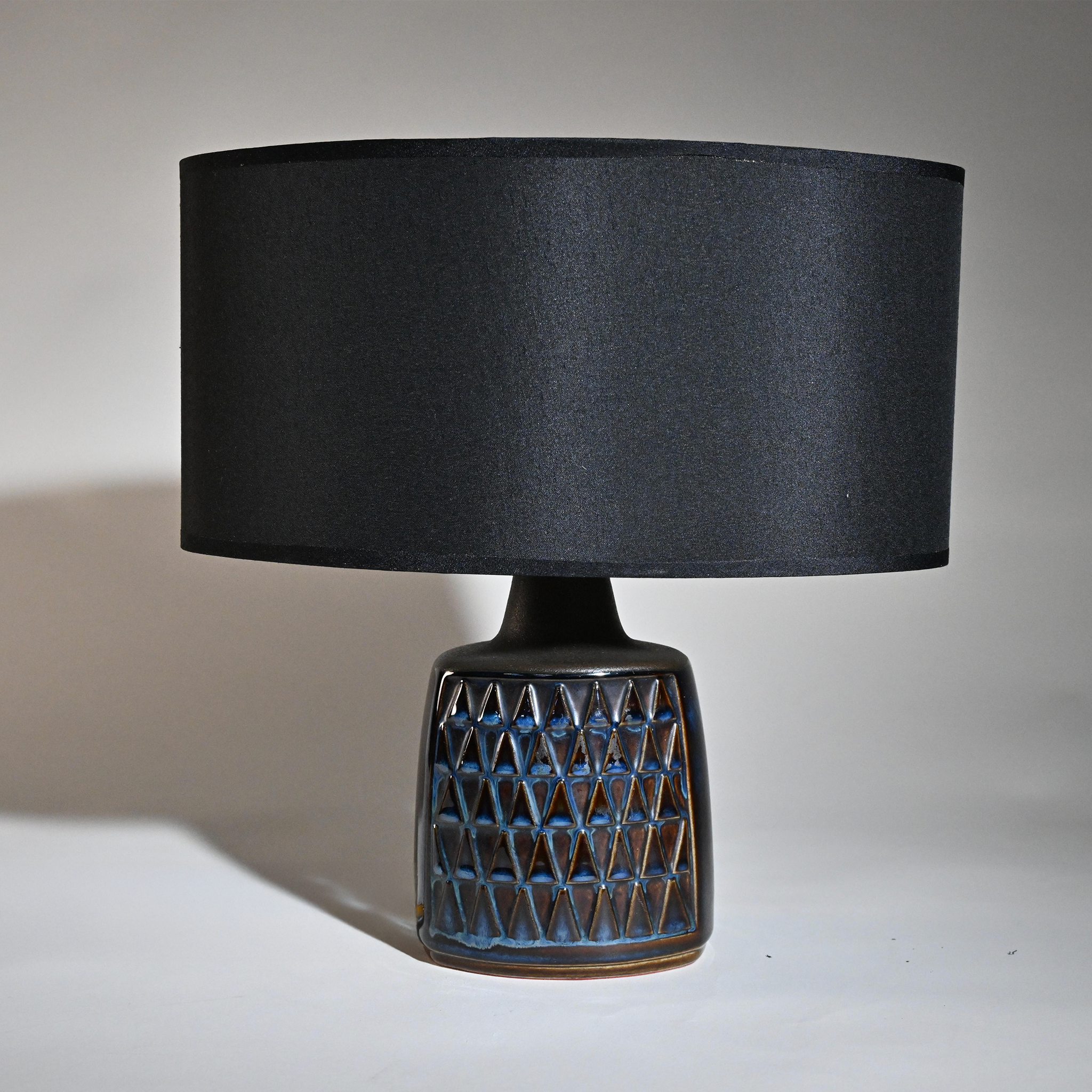 1960s Søholm “Blue Series” Stoneware Table Lamp by Einar Johansen