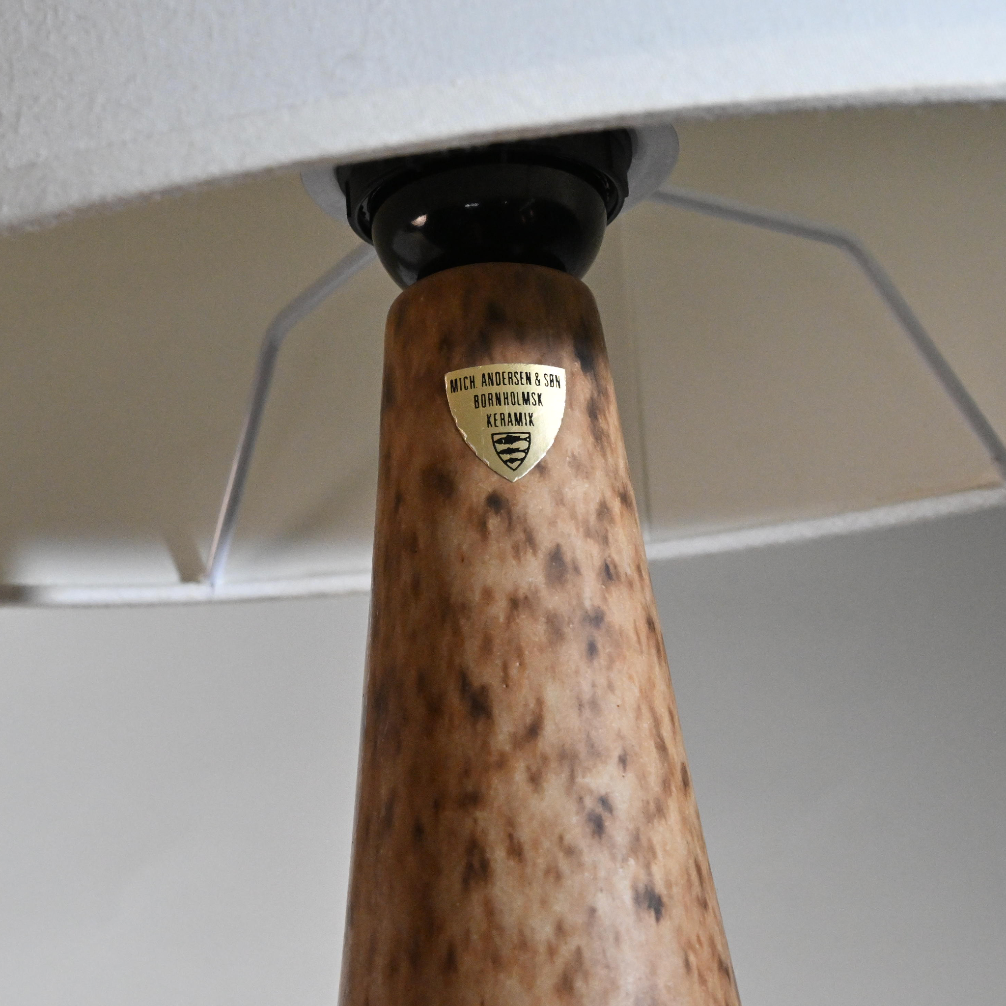 Marianne Starck Ceramic Table Lamp, Michael Andersen Denmark 1960s
