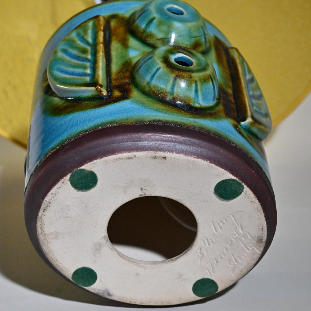 1960s–70s Søholm Turquoise Stoneware Table Lamps by Einar Johansen