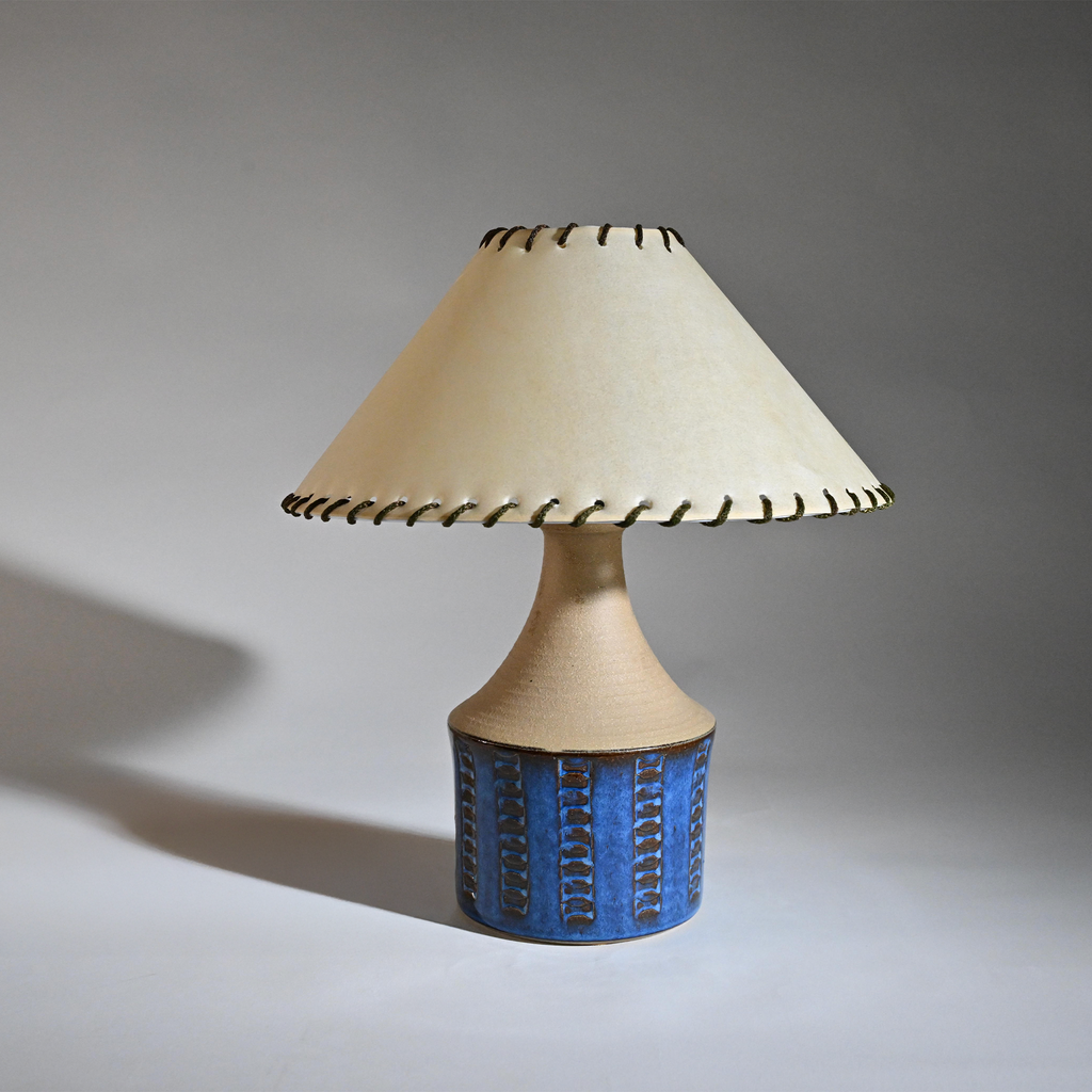 Signed Søholm Stentøj, Maria Phillip, Ceramic Table Lamp, Denmark