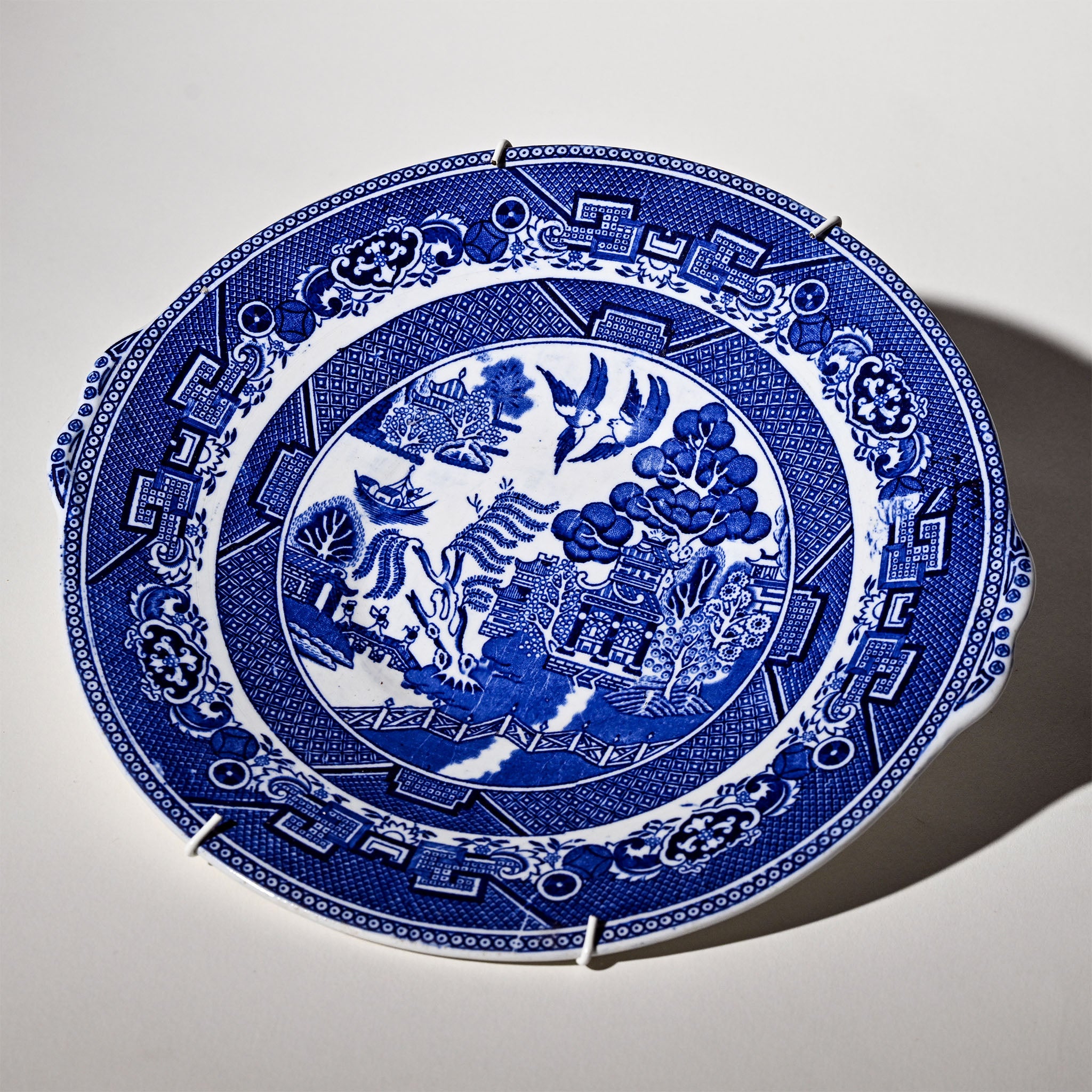Adderley ‘Old Willow’ Cake Plate – 1930s Art Deco Ironstone