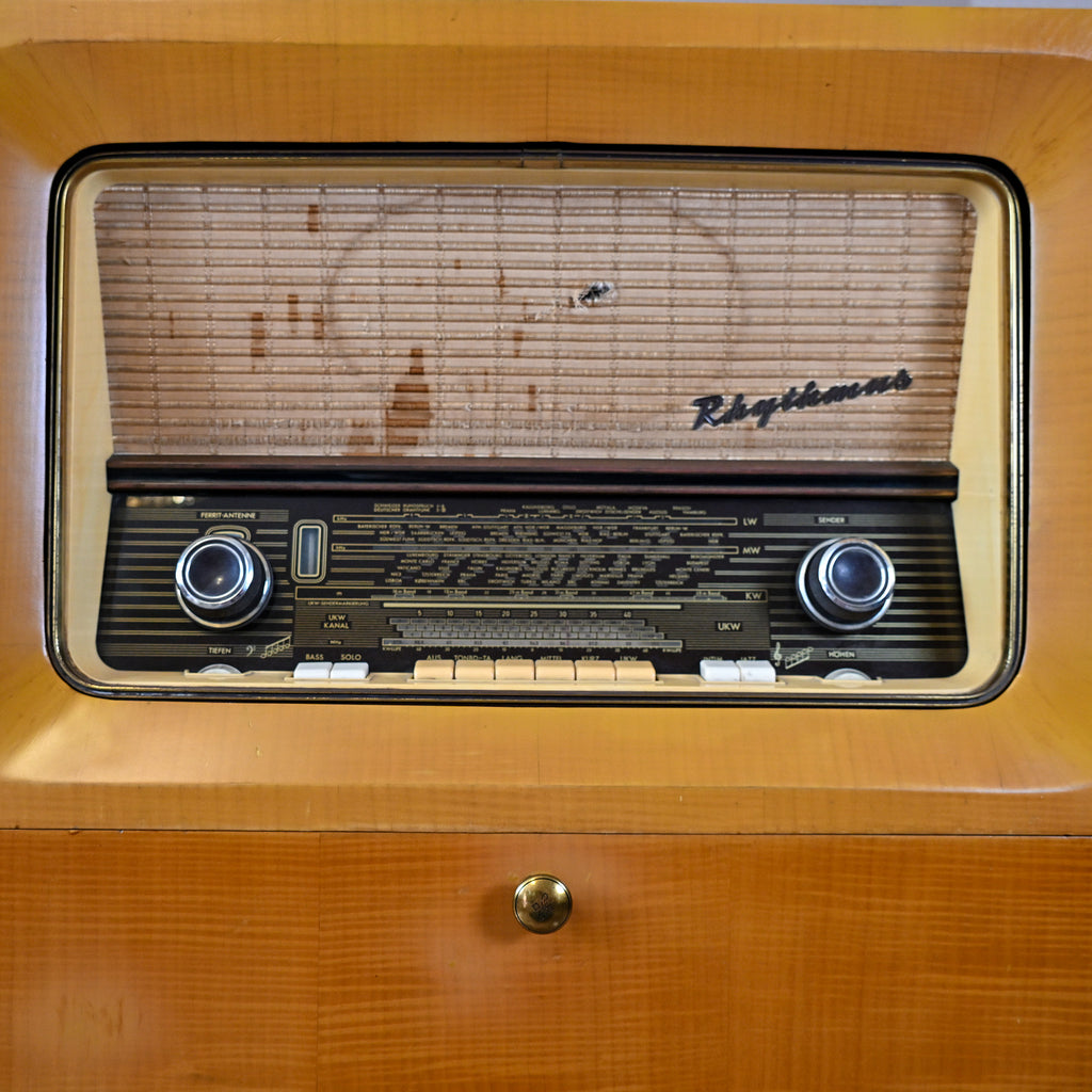 Mid-Century Radiogram Cabinet: Radio, Record Player & Reel Tape System