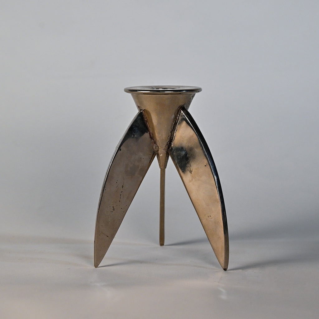 Chrome Space-Age Chrome Candle Holder