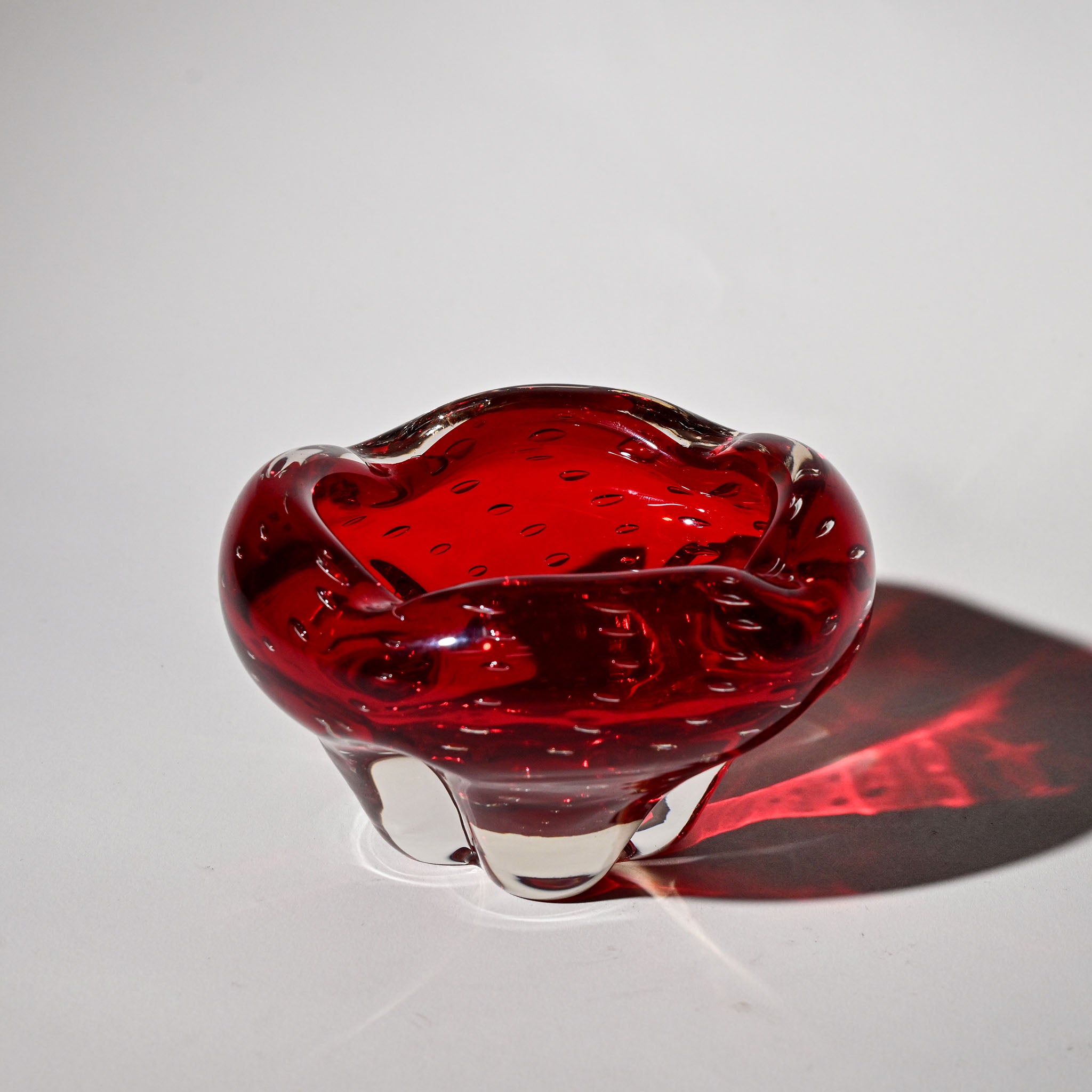 Whitefriars Ruby Red Molar Bowl